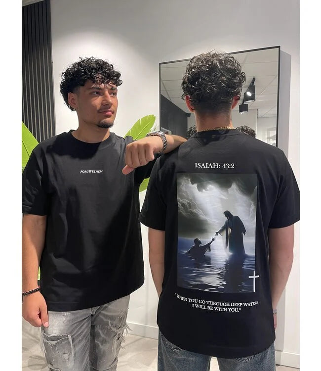 ISAIAH 43:2 TEE - Black